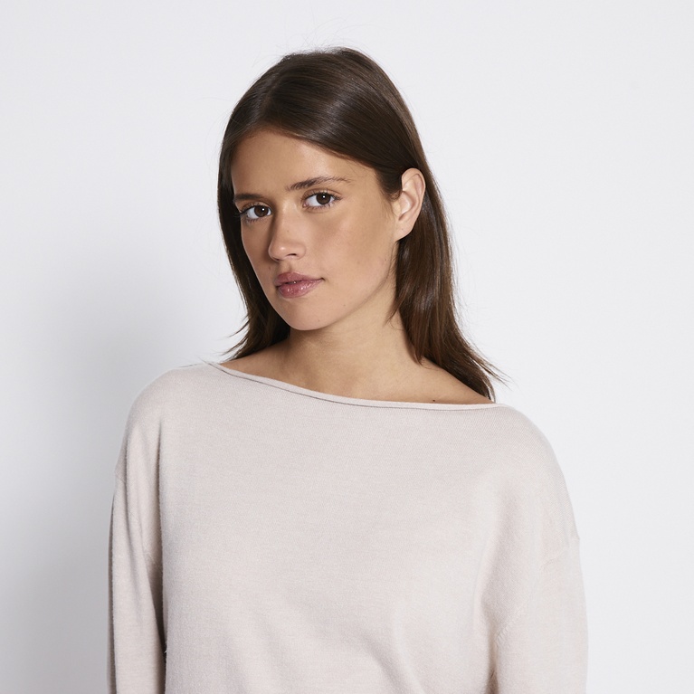 Soft knit sweater "Janie" Light Beige